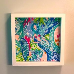 Lilly Pulitzer Mermaid Cove Shadow Box 9x9